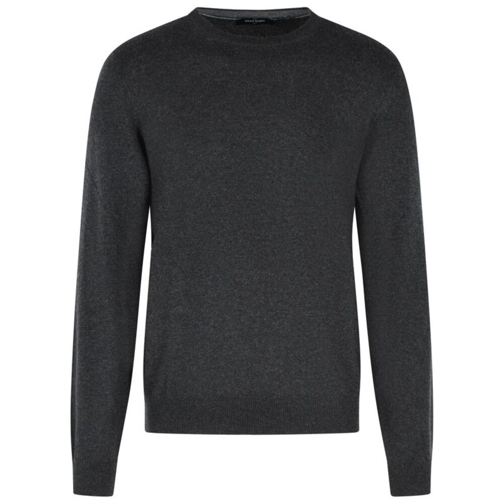 Gran Sasso Grey Cashmere Sweater Men